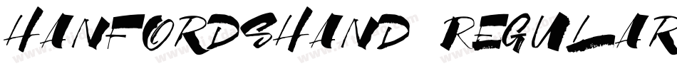 HanfordsHand Regular字体转换